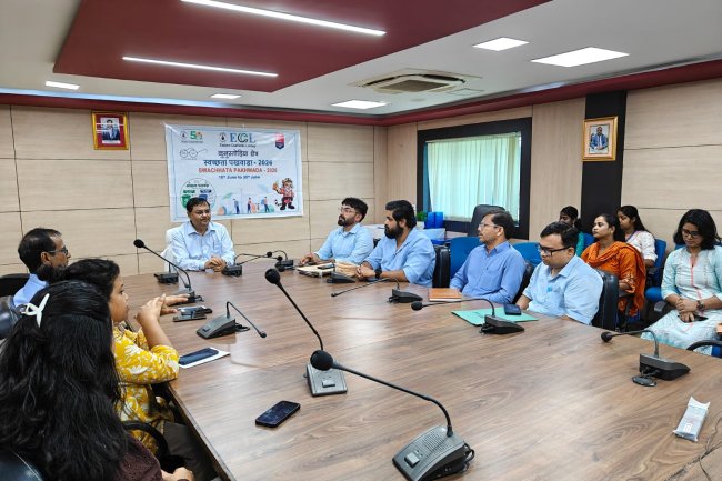 ईसीएल कुनुस्तोड़िया क्षेत्र में स्वच्छता पखवाड़े का समापन, विजेताओं व सफाई कर्मियों का हुआ सम्मा