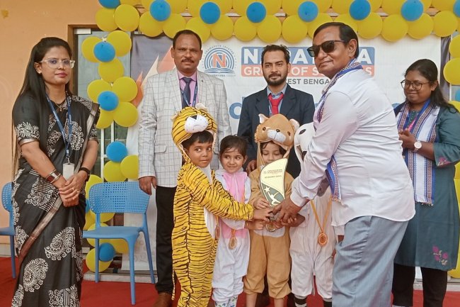 नारायणा स्कूल अंडाल में शैक्षणिक प्रदर्शनी का आयोजन