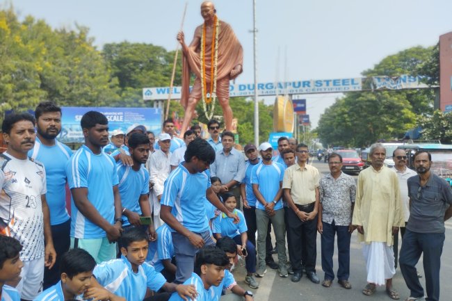 দুর্গাপুরে মহাত্মা গান্ধীর ১৫৭ তম জন্মজয়ন্তী উদযাপন