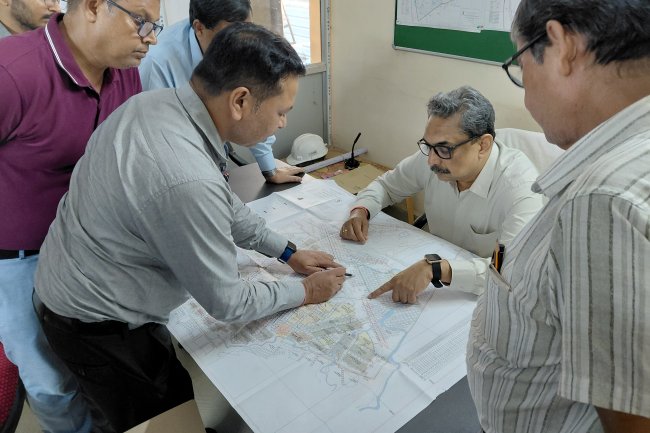 ईसीएल निदेशक (तकनीकी) ने किया कुनुस्तोड़िया क्षेत्र का दौरा
