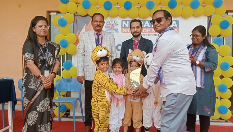 नारायणा स्कूल अंडाल में शैक्षणिक प्रदर्शनी का आयोजन